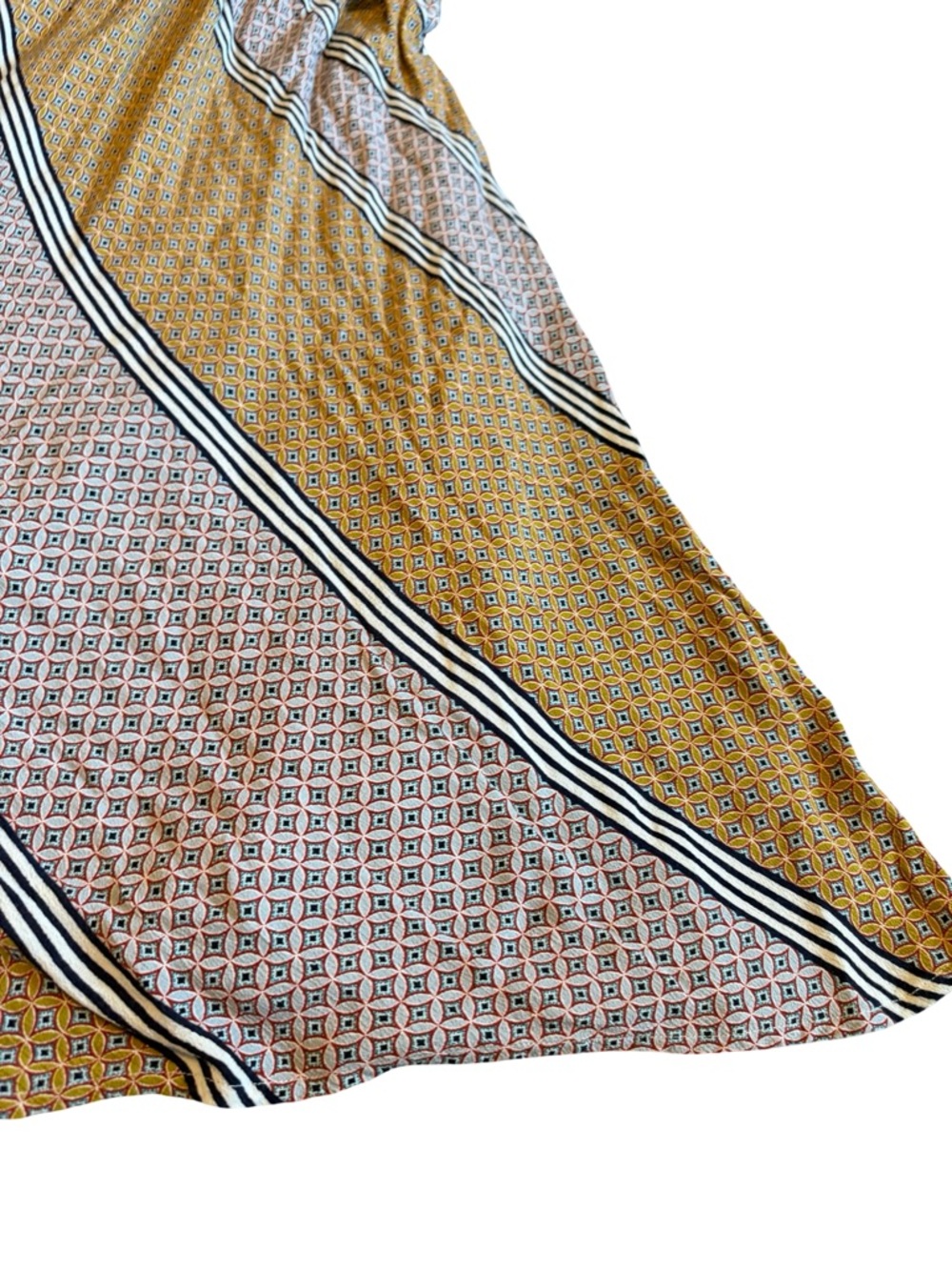 Maeve Anthropologie Carla Faux Wrap Dress Midi Length Fun Print Size 6 Women's - Picture 10 of 13